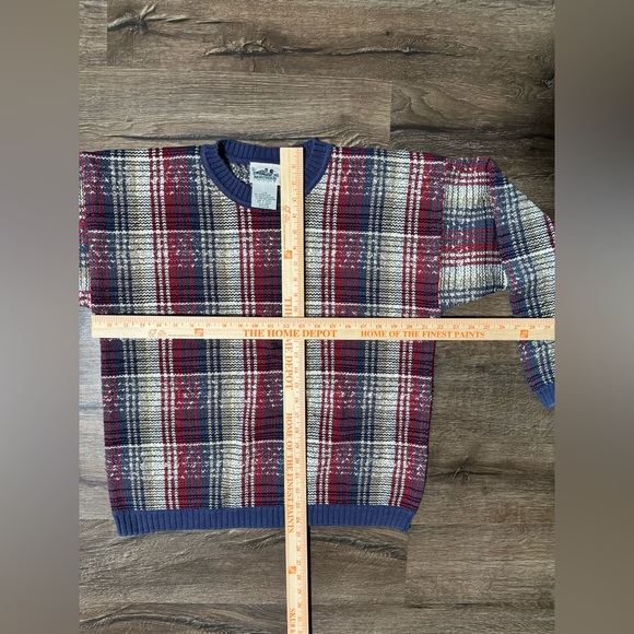 Northern Reflection Multicolor/Plaid Sweater Size L - Picture 3 of 3